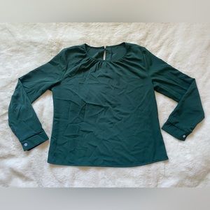 Dark green office blouse size XL